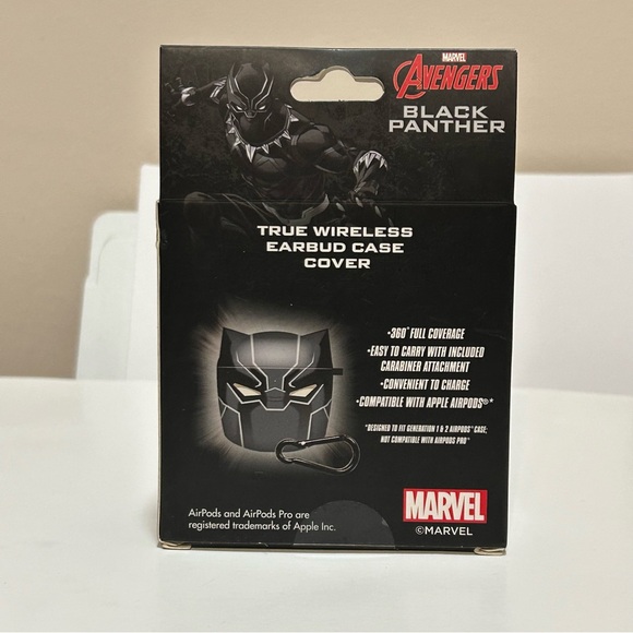 Marvel Avengers Black Panther True Wireless Earbud Case Cover - NIB - Picture 3 of 6